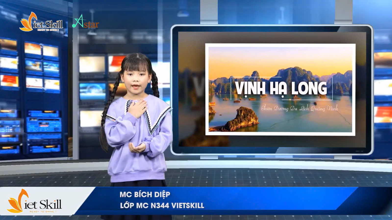 LỚP MC NHÍ NO1 A STAR | HV BÍCH DIỆP