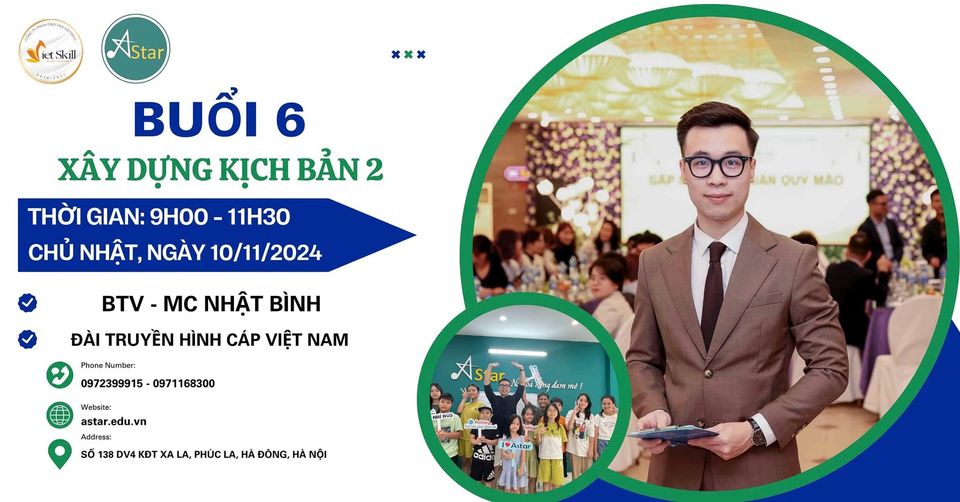 Thông báo Buổi học lớp MC nhí: Xây dựng kịch bản 2